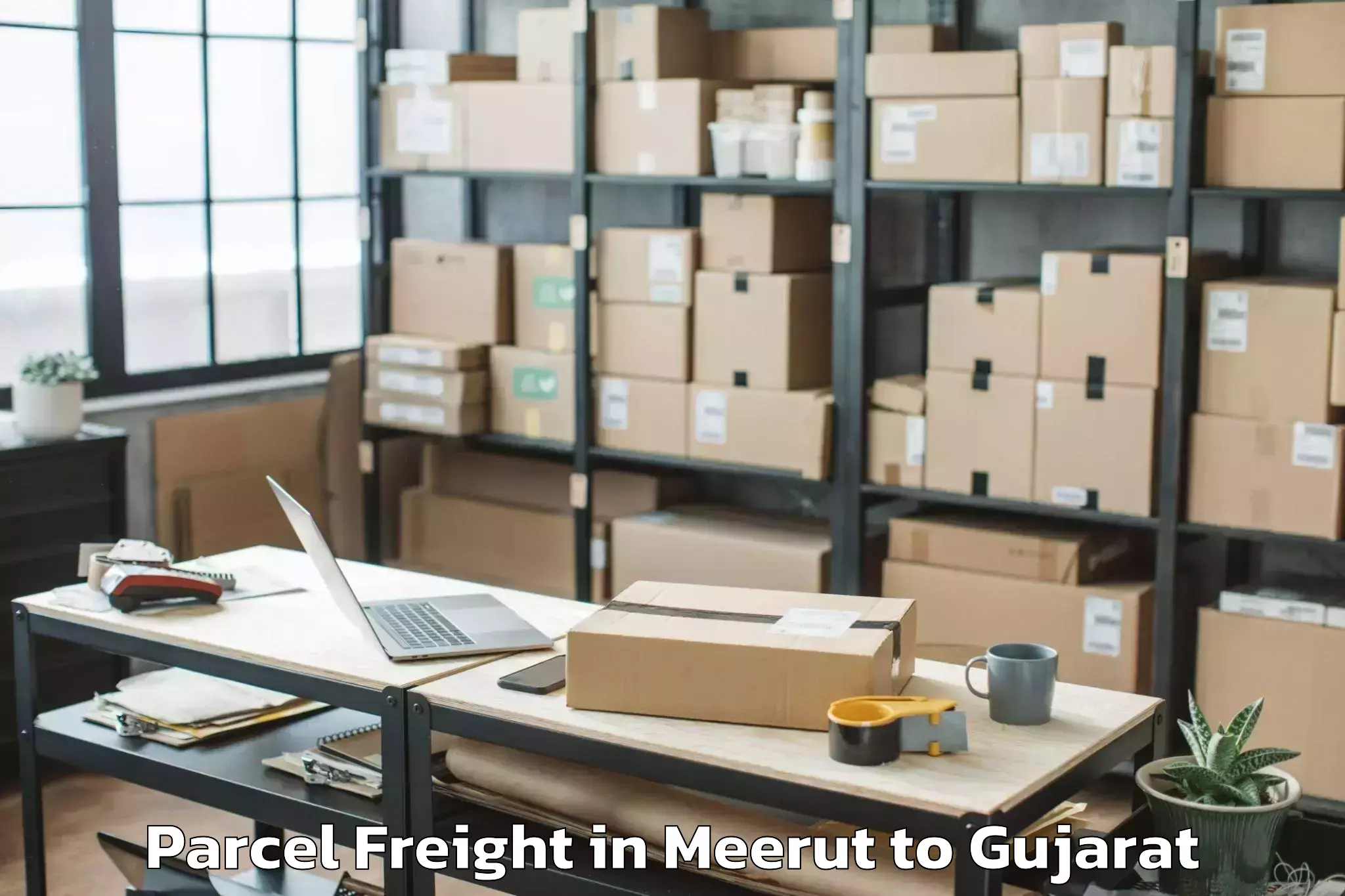 Easy Meerut to Amod Parcel Freight Booking